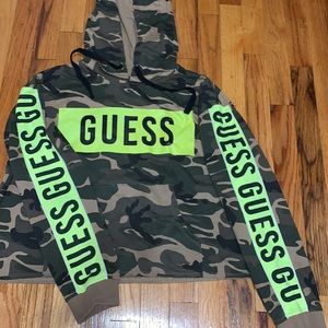 Guess camo hoodie